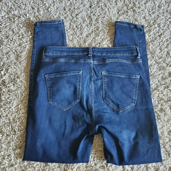 Brody Jeans Skinny Ultra High Rise Dark Blue Denim Jeans (29) - Picture 5 of 6